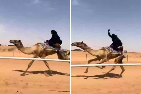 شاهد بالفيديو… فتاة سعودية تستعرض مهاراتها في