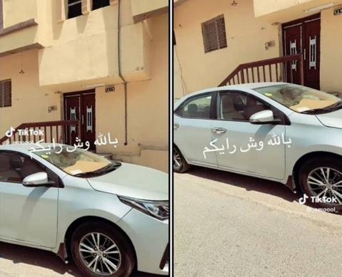 فتاة سعودية تشتكي من تصرف غريب لجارهم امام