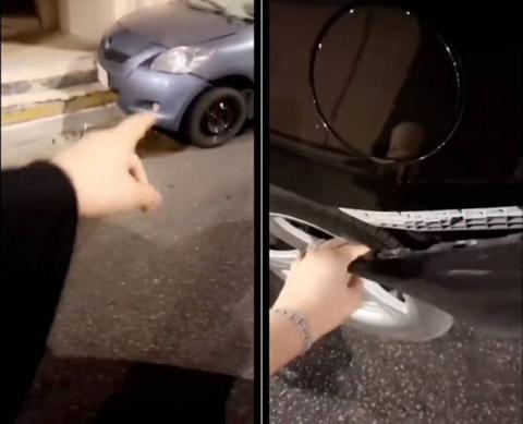 سعودية توثق بالفيديو كيف تعرضت لحادث مروع أثناء